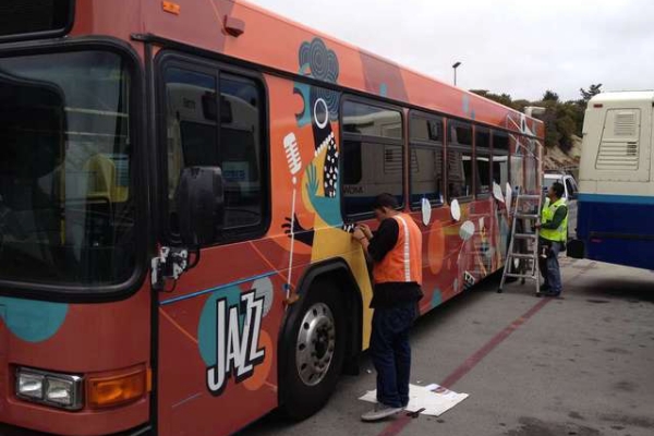 Bus Wraps Installation